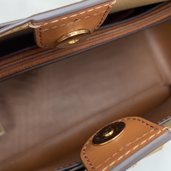 MICHAEL KORS Reed Large Belted Shoulder Tote Bag  Luggage NWT - Picture 12 of 16